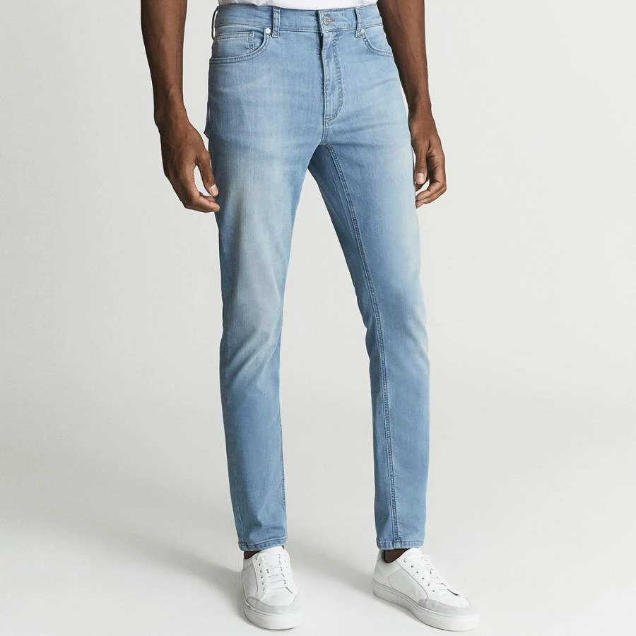 Reiss Light Blue Super Skinny Stretch Jeans 3 Reiss Light Blue Super Skinny Stretch Jeans