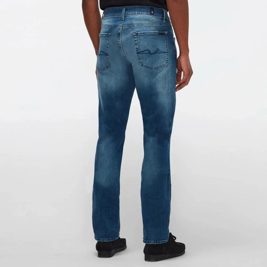 7 For All Mankind Blue Wash Slimmy Comfort Stretch Jeans 4 7 For All Mankind Blue Wash Slimmy Comfort Stretch Jeans - Image 2