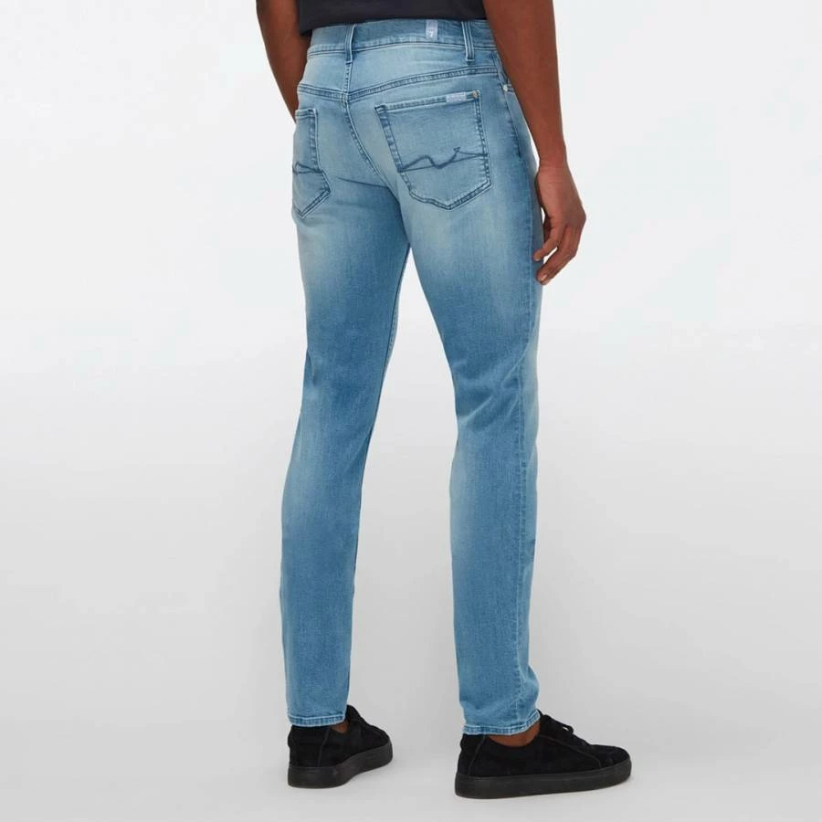7 For All Mankind Blue Wash Ronnie Stretch Jeans 4 7 For All Mankind Blue Wash Ronnie Stretch Jeans - Image 2