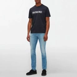 7 For All Mankind Blue Wash Ronnie Stretch Jeans 7 7 For All Mankind Blue Wash Ronnie Stretch Jeans -JacketsSale Sales 18190553 3