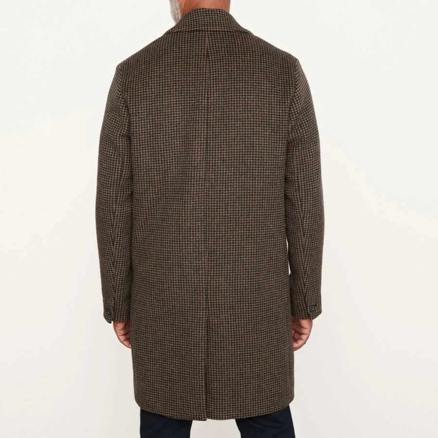 Vince Brown Houndstooth Wool Blend Coat 4 Vince Brown Houndstooth Wool Blend Coat - Image 2