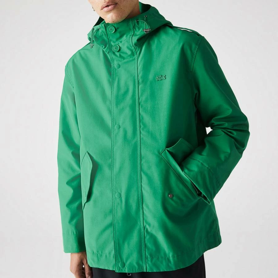 Lacoste Green Straight Hooded Jacket 3 Lacoste Green Straight Hooded Jacket