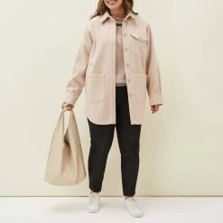 Phase Eight Soft Pink Jessica Button Through Shacket 8 Phase Eight Soft Pink Jessica Button Through Shacket -JacketsSale Sales 18196086 3