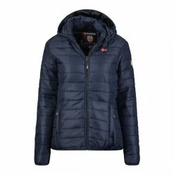 GEOGRAPHICAL NORWAY Navy Padded Hooded Jacket