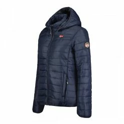 GEOGRAPHICAL NORWAY Navy Padded Hooded Jacket -JacketsSale Sales 18200558 3