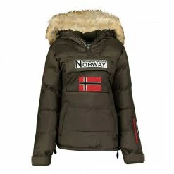 GEOGRAPHICAL NORWAY Khaki Padded Pull Over Jacket