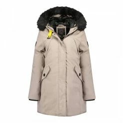 GEOGRAPHICAL NORWAY Beige Padded Long Jacket