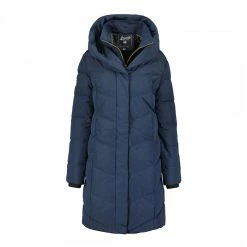 GEOGRAPHICAL NORWAY Navy Padded Long Jacket