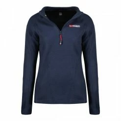 GEOGRAPHICAL NORWAY Navy 1/4 Zip Sweatshirt