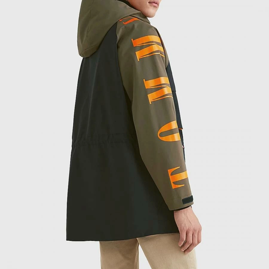 Tommy Hilfiger Green Contrast Detail Parka Coat 4 Tommy Hilfiger Green Contrast Detail Parka Coat - Image 2