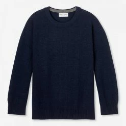 Derek Rose Navy Daphne 1 Sweater