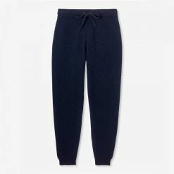 Derek Rose Navy Daphne Cashmere Trousers