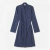 Derek Rose Navy Plaza 60 Robe