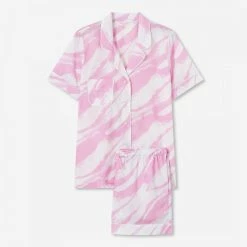 Derek Rose Pink Ledbury 38 Cami & Short Set