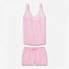 Derek Rose Pink Nelson Shortie Pj Set -JacketsSale Sales 18224510 1