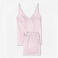 Derek Rose White Nelson 88 Cami + Short Set