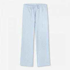 Derek Rose Blue Kelburn Lounge Trousers