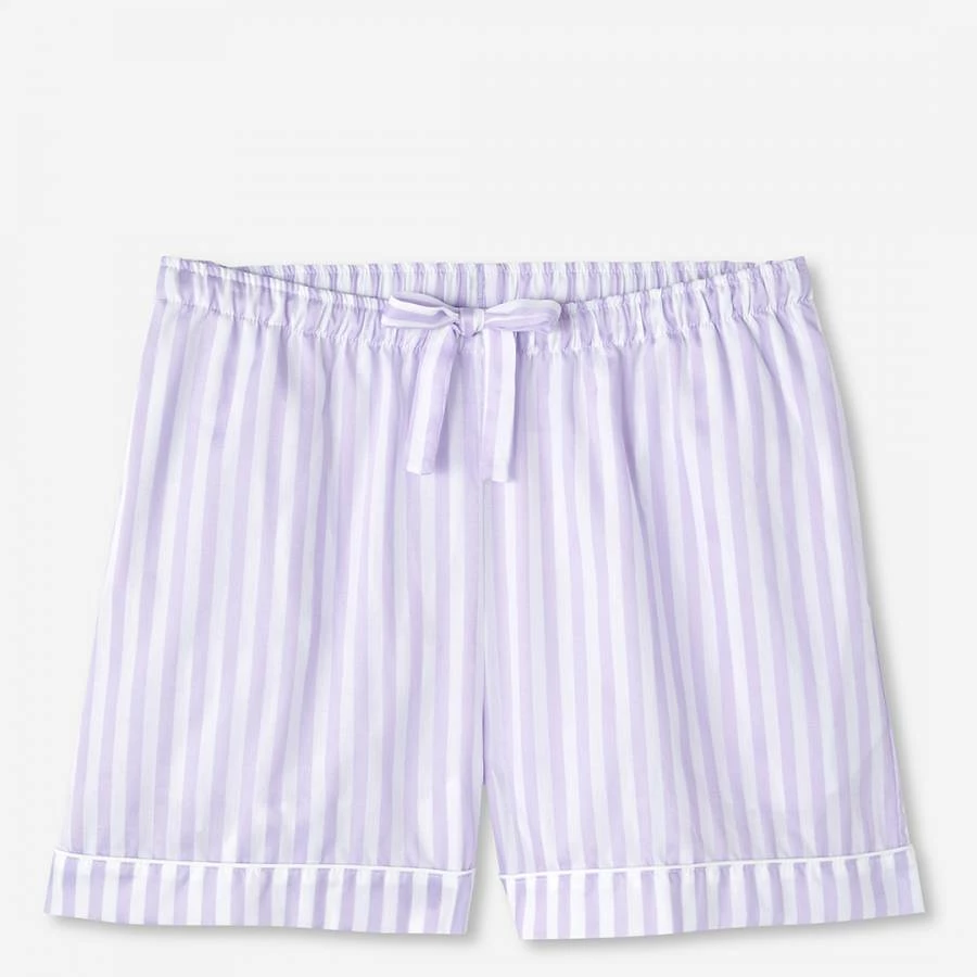 Derek Rose Lilac Capri Lounge Shorts 3 Derek Rose Lilac Capri Lounge Shorts