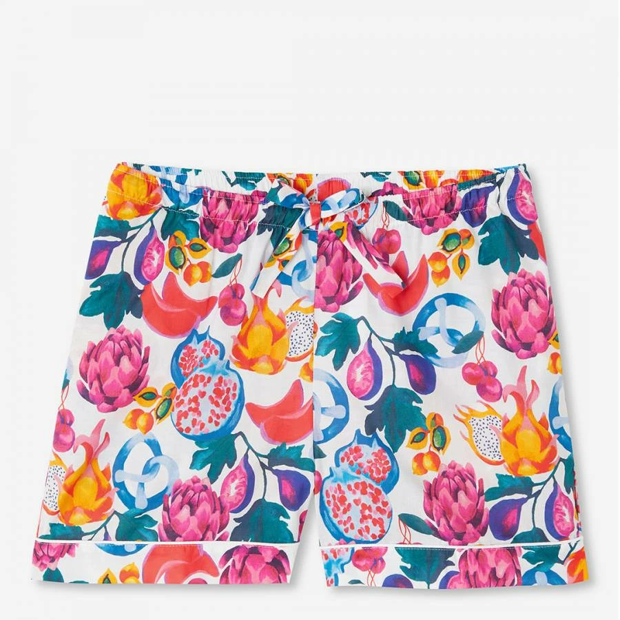 Derek Rose White Multi Ledbury Lounge Shorts 3 Derek Rose White Multi Ledbury Lounge Shorts