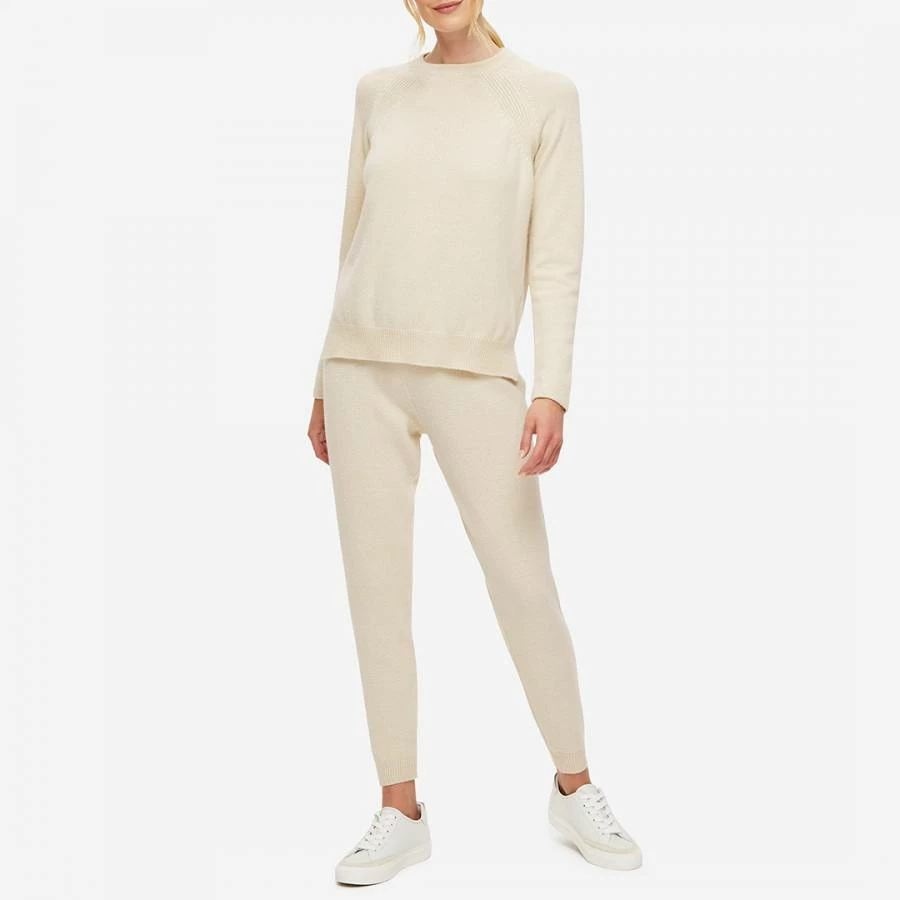 Derek Rose Cream Daphne Cashmere Sweatpants 4 Derek Rose Cream Daphne Cashmere Sweatpants - Image 2