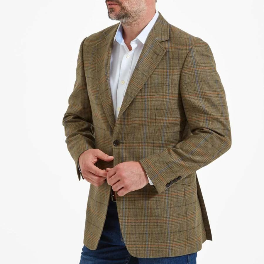 Schöffel Green Belgrave Tweed Suit Jacket 3 Schöffel Green Belgrave Tweed Suit Jacket