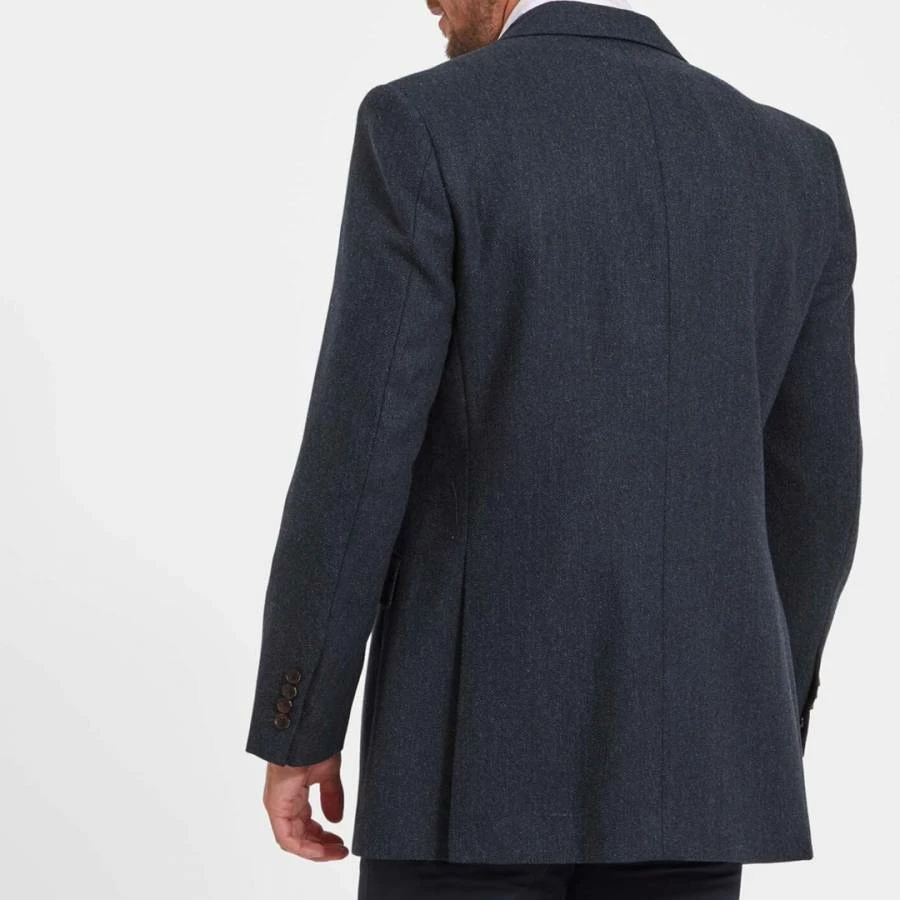 Schöffel Navy Belgrave Tweed Suit Jacket 4 Schöffel Navy Belgrave Tweed Suit Jacket - Image 2