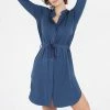 MAISON LEJABY Blue Stone Cosiness Liquette Nightwear 2 MAISON LEJABY Blue Stone Cosiness Liquette Nightwear -JacketsSale Sales 18259231 1