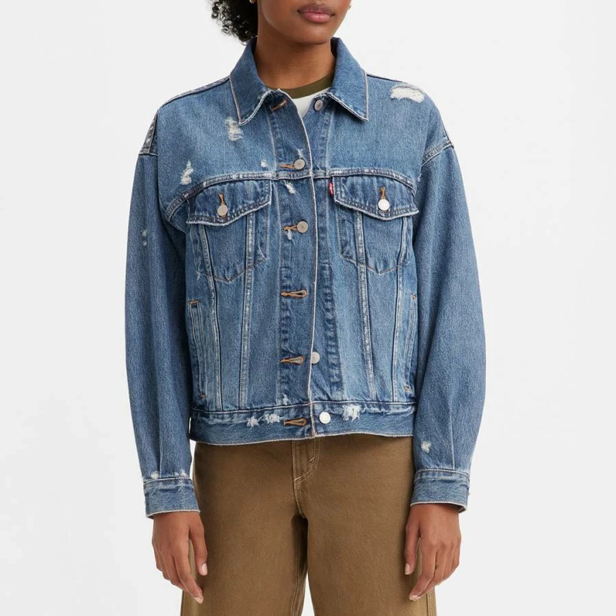 Levi's Blue 90s Denim Trucker Jacket 3 Levi's Blue 90s Denim Trucker Jacket