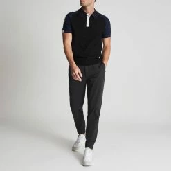 Reiss Black Mead Tapered Leg Trousers 8 Reiss Black Mead Tapered Leg Trousers -JacketsSale Sales 18264624 3