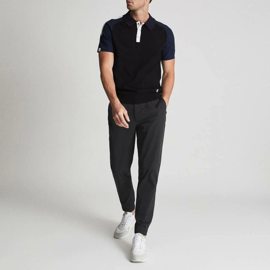 Reiss Black Mead Tapered Leg Trousers 5 Reiss Black Mead Tapered Leg Trousers - Image 3