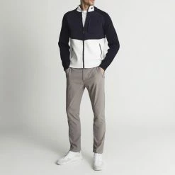 Reiss Navy Sprinter Colourblock Zip Jacket -JacketsSale Sales 18264659 3