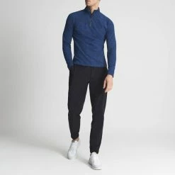 Reiss Blue Bennet Half Zip Funnel Neck Jumper 8 Reiss Blue Bennet Half Zip Funnel Neck Jumper -JacketsSale Sales 18264678 3