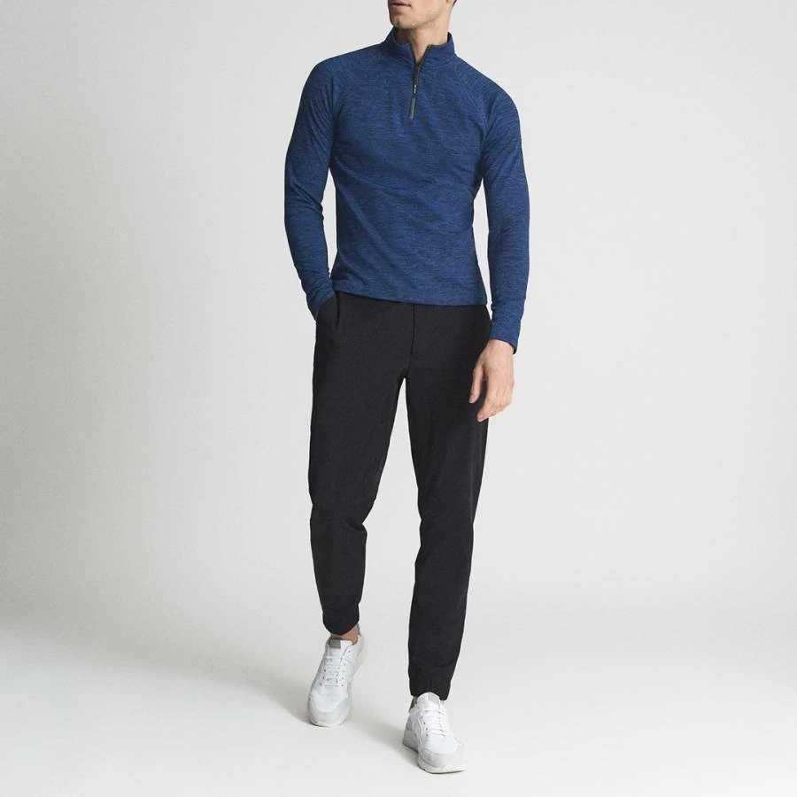 Reiss Blue Bennet Half Zip Funnel Neck Jumper 5 Reiss Blue Bennet Half Zip Funnel Neck Jumper - Image 3