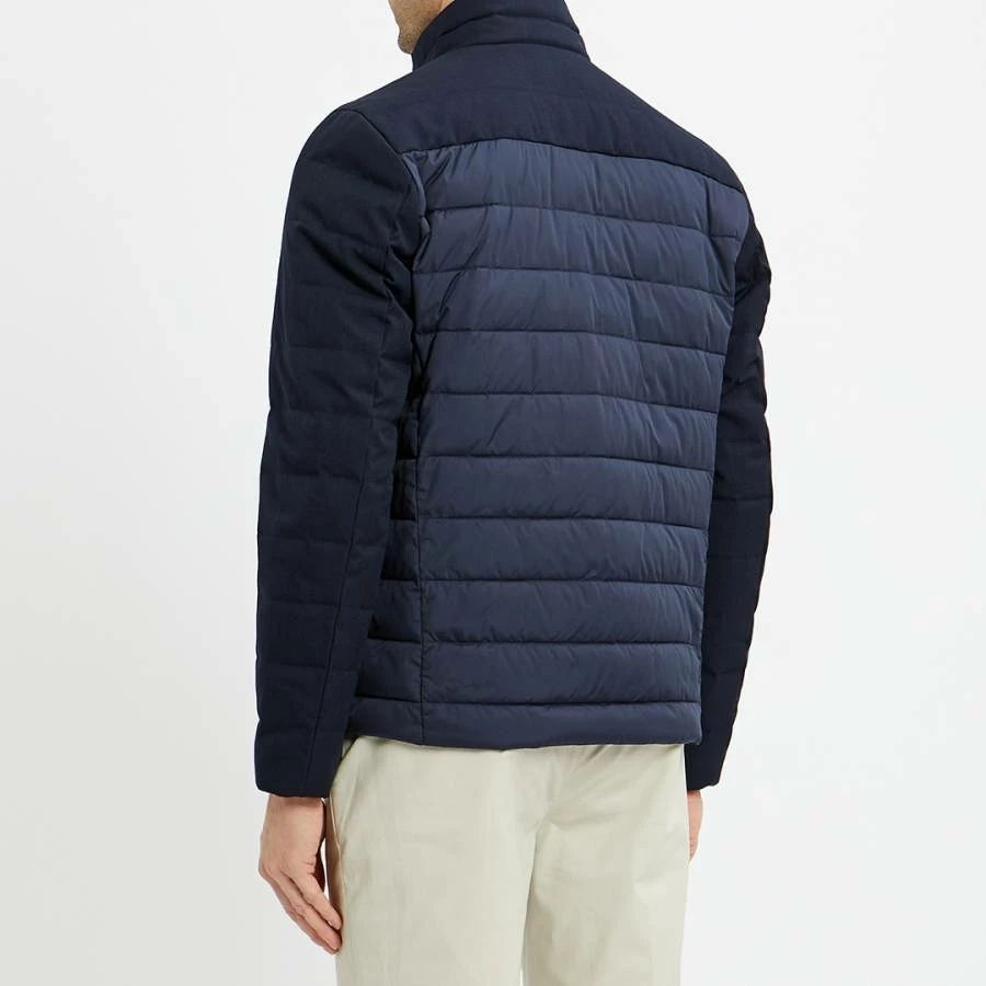 Reiss Navy Grant Contrast Quilted Jacket 4 Reiss Navy Grant Contrast Quilted Jacket - Image 2