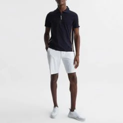 Reiss Navy Jace Cotton Zip Polo Shirt 8 Reiss Navy Jace Cotton Zip Polo Shirt -JacketsSale Sales 18264835 3