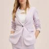 Mango Lilac Fitted Suit Jacket -JacketsSale Sales 18265806 1