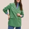 Mango Green Double-Breasted Blazer 2 Mango Green Double-Breasted Blazer -JacketsSale Sales 18266998 1