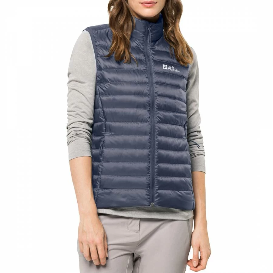 Jack Wolfskin Dark Blue Pack & Go Down Gilet 3 Jack Wolfskin Dark Blue Pack & Go Down Gilet