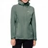 Jack Wolfskin Khaki Pack & Go Shell Rain Coat -JacketsSale Sales 18272383 1