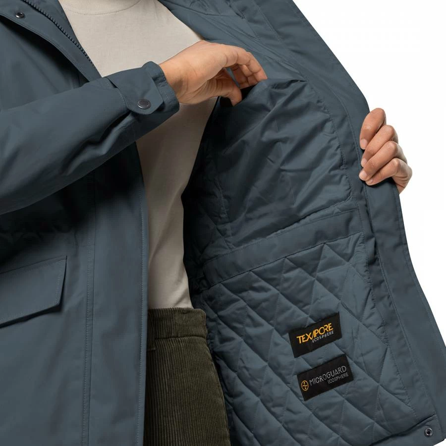 Jack Wolfskin Navy Lake Louise Waterpoof Winter Jacket 6 Jack Wolfskin Navy Lake Louise Waterpoof Winter Jacket - Image 4