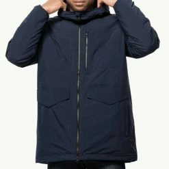 Jack Wolfskin Navy Koenigsbau Weather Resist Parka
