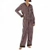 DKNY Black Stripe Love Satin Notch Collar Pajama Set 2 DKNY Black Stripe Love Satin Notch Collar Pajama Set -JacketsSale Sales 18274615 1