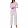 Lauren Ralph Lauren Pink Floral BCI Brushed Twill Henley Pyjama Set -JacketsSale Sales 18288633 1