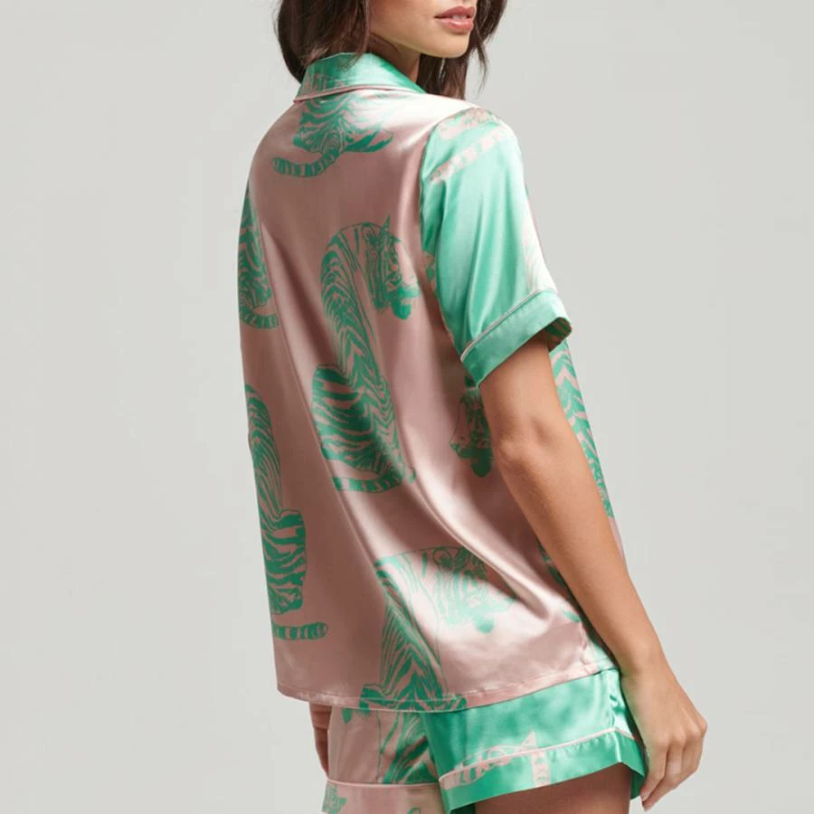 Superdry SATIN SLEEPWEAR SS SHIRT 4 Superdry SATIN SLEEPWEAR SS SHIRT - Image 2