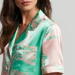 Superdry SATIN SLEEPWEAR SS SHIRT 7 Superdry SATIN SLEEPWEAR SS SHIRT -JacketsSale Sales 18291182 3