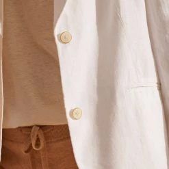 Superdry White Hemp Blazer -JacketsSale Sales 18294053 4