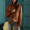 Superdry Tan Leather Jacket 2 Superdry Tan Leather Jacket -JacketsSale Sales 18294347 1