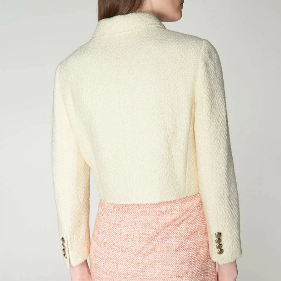 L.K. Bennett Cream Hope Cotton Blend Jacket 4 L.K. Bennett Cream Hope Cotton Blend Jacket - Image 2
