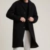 AllSaints Black Derby Wool Blend Coat 1 AllSaints Black Derby Wool Blend Coat -JacketsSale Sales 18331756 1
