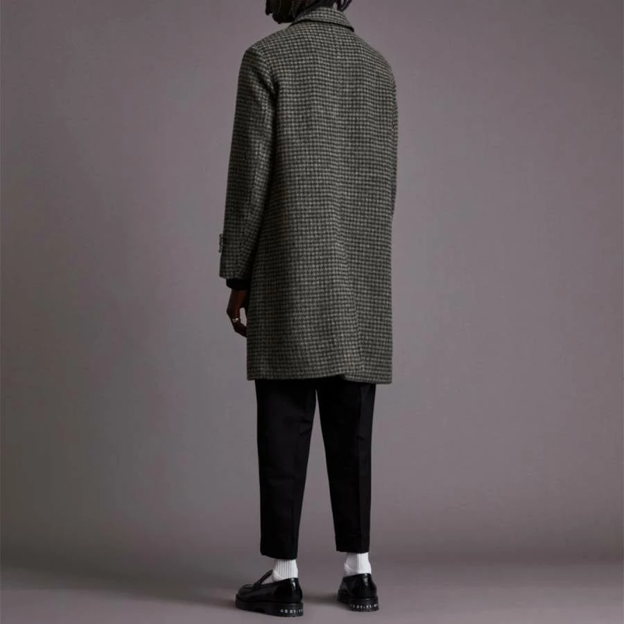 AllSaints Charcoal Dahl Houndstooth Wool Blend Coat 4 AllSaints Charcoal Dahl Houndstooth Wool Blend Coat - Image 2